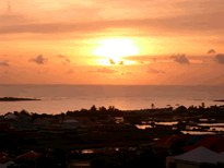 Sonnenaufgang am Orient Beach