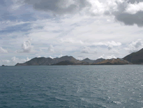 Auf dem Weg nach Anguilla ein Blick auf St.Martin vom Atlantik aus